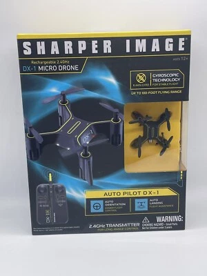 Sharper Image DX-1 Micro Drone RC Quadcopter Rechargeable 2.4GHz NIB - Image 1 of 4