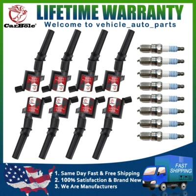 8X Bobina de encendido + Bujía de iridio para Ford F250 Super Duty 1999-04 5,4 L Foto 1 de 4
