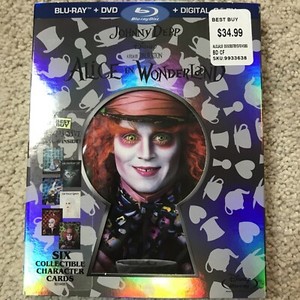 Alice in Wonderland (Blu-ray/DVDw/ Collectible Character Cards and Slipcover 