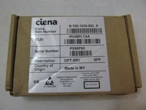 NOWY Oryginalny Ciena B-700-1036-002 IPUIBPLTAA, OPT-SR1 SFP 1310NM, 21CFR1040.10 - Zdjęcie 1 z 4