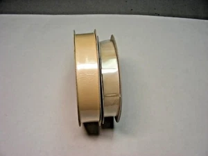 STAMPIN' UP! - Very Vanilla - 2 Spool Lot: Grosgrain & Seam Binding - all new - Picture 1 of 2