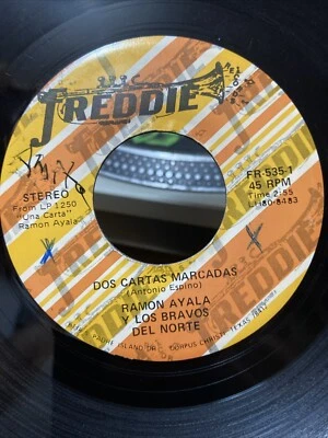 Ramon Ayala Y Los Bravos Del Norte 1982 45 Dos Cartas Marcadas VG Norteño Tejano - Image 1 of 4