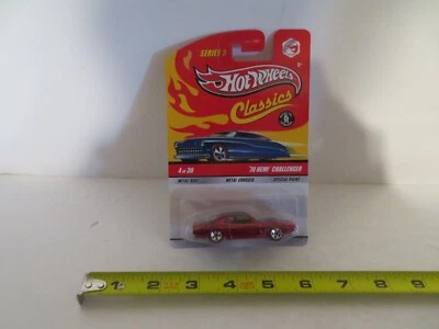 Dodge Hemi Challenger 1970 Hot Wheels Classics Serie 5 #4 rojo 2008 sin usar, en caja Foto 1 de 3