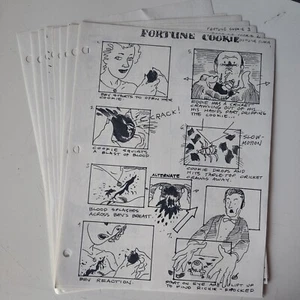 STEPHEN KING IT 1990 PENNYWISE CURRY ORIGINAL STORYBOARD PRODUCTION ART STAT #6 - Picture 1 of 11