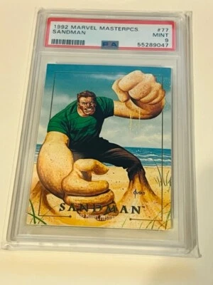 Marvel Masterpieces Comic Card Sky Box 1992 PSA 9 Sandman #77 Spider-man rc sp  - Image 1 of 2