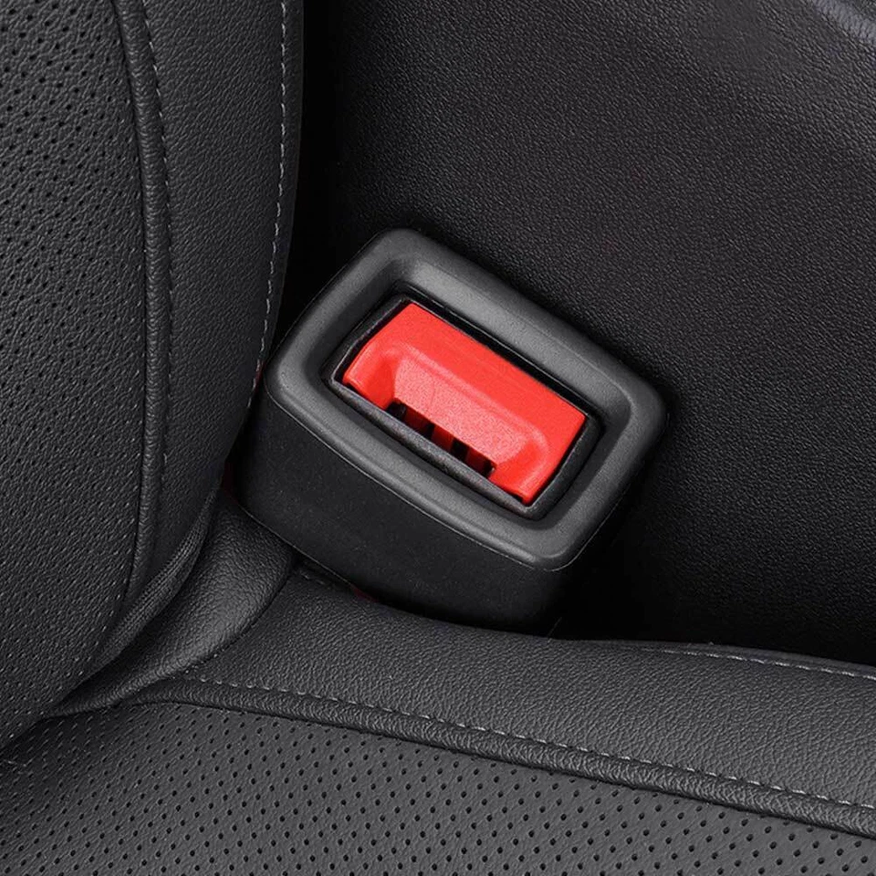 Cubierta protectora antiarañazos con hebilla para cinturón de seguridad de coche 2 piezas accesorios Foto 1 de 4