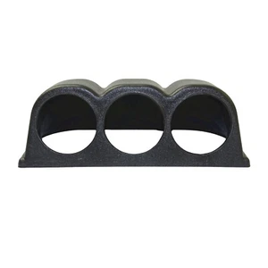 Cubierta de soporte de montaje en panel de velocímetro de triple calibre para tablero de 3 orificios negra 52 mm #4 - Imagen 1 de 5