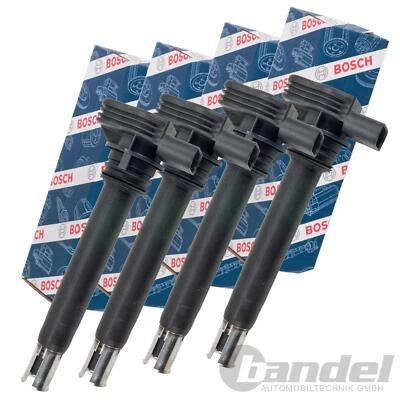 4x BOSCH ZÜNDSPULE für AUDI A3 8P A4 8E 8K 8E A5 8T A6 4G VW GOLF 5 6 PASSAT 3C - Bild 1 von 2
