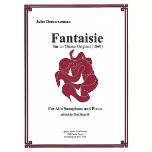 Demersseman Fantaisie for Eb Alto Sax, NEW 3rd Edition w/CD - ON SALE NOW! - Picture 1 of 2