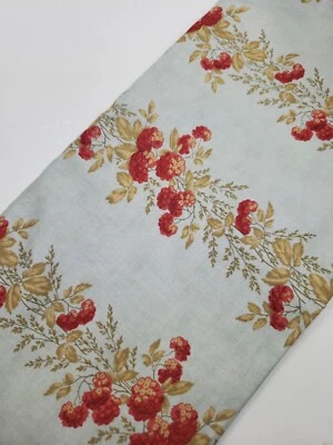 3 Sisters Quilt Fabric Moda Double Chocolate Florals Blue Sew Quilt  ONE YARD  - Image 1 of 2