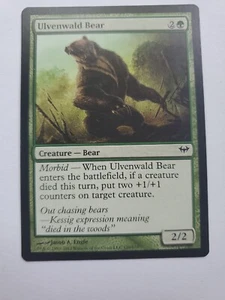 MTG Magic The Gathering Card Ulvenwald Bear Creature Bear Green Dark Ascension  - Picture 1 of 2