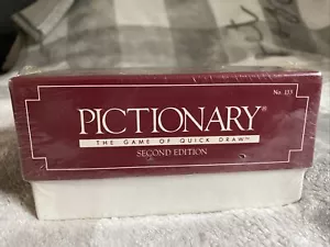 Vintage 1987 Pictionary Game Second Edition Card Set Box No. 133 New Sealed - Picture 1 of 6