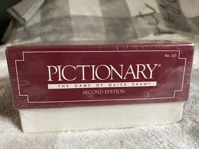 Vintage 1987 Pictionary Game Second Edition Card Set Box No. 133 New Sealed - Image 1 of 4