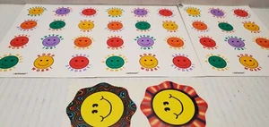 Lot of Vintage AMSCAN Stickers Smiley Face Teacher Good work great student - Picture 1 of 1