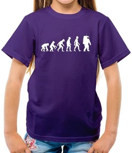 Evolution of Man Astronaut - Kids T-Shirt - Space Planets Moon Hobby Rocket - Picture 1 of 13