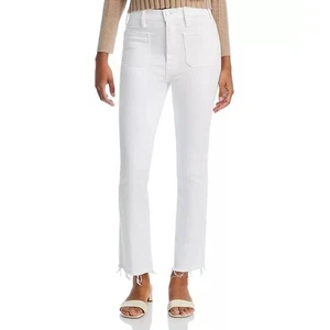 Mother Hustler Patch Pocket Ankle Fray Jeans in Fairest of Them All 32 - Picture 1 of 2