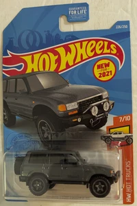 Hot Wheels HW Hot Trucks 7/10 Toyota Land Cruiser 80 226/250 New For 2021 Gray - Picture 1 of 6