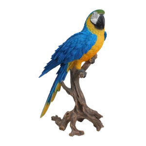 Northcote Pottery 41.5cm Blue Macaw Garden Statue - Picture 1 of 1