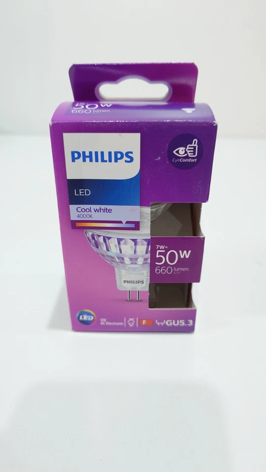PHILIPS LED Spot GU5.3, 7W, Cool White, 660 Lumen  - Image 1 of 1