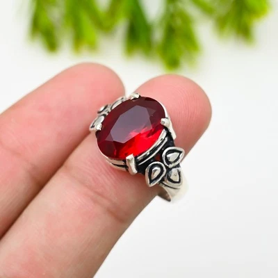 Pink Tourmaline Gemstone 925 Sterling Silver Ring Handmade Jewelry Ring For Gift - Image 1 of 4