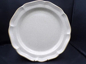 Vintage Mikasa Country Charm Serving LG Platter 12.5" Gold Trim Scallop Edge K25 - Picture 1 of 8
