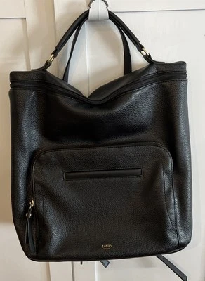 Bolso Mochila Grande Tutilo New York Negro Foto 1 de 4