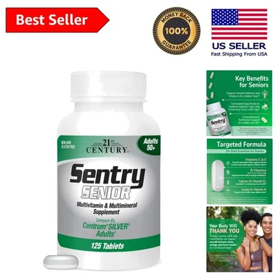 125-Country Sentry Senior Vitaminas - Fórmula antioxidante sin sabor para personas mayores Foto 1 de 4