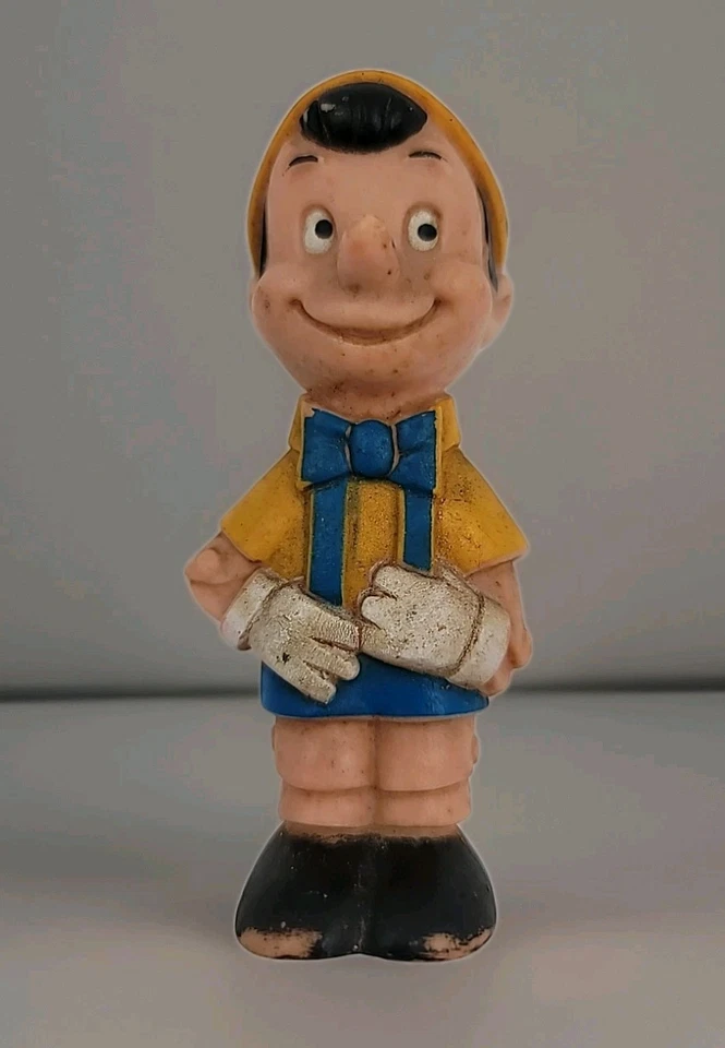 老式巴可沃尔特迪斯尼匹诺曹玩具乙烯基罕见 — 第 1/4 张图片