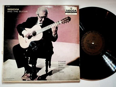 Segovia and the Guitar LP Decca Gold Label Series DL 9931 Classical Spanish Solo — 第 1/2 张图片