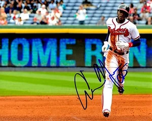 Signed 8x10 CAMERON MAYBIN Atlanta Braves Photo - COA - Picture 1 of 1