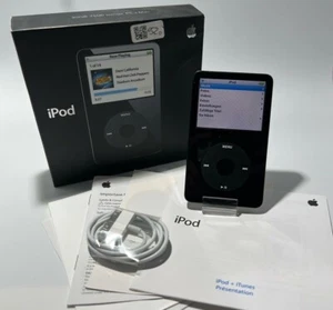 Apple iPod classic 5.Generation schwarz 5G 30GB 5th Mo 2005 Top Zustand OVP #921 - Bild 1 von 6