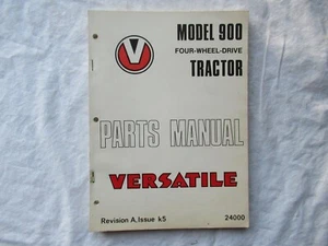 Versatile 900 1975 piezas de tractor tracción a las 4 ruedas manual catálogo libro original - Imagen 1 de 8