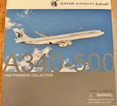 Gemini Jets 1/400 Diecast Airbus A340-500 Qatar Airways (55611) - Image 1 of 4