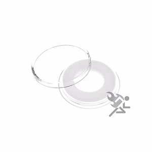 Cápsulas de monedas de media moneda, soportes Air-Tite anillo blanco de 15 mm, paquete de 10 - Imagen 1 de 2