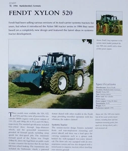 Fendt Xylon Traktor Bild Artikel Blatt vergriffen Bauernhof Wandbild Deko - Bild 1 von 1