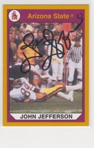 JOHN JEFFERSON ARIZONA STATE UNIVERSITY AUTOGRAPHED CARD - Picture 1 of 1