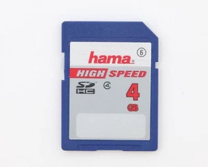 Hama 4GB SD HC High Speed Class 4 Card Memory Card Memory Card - Picture 1 of 2