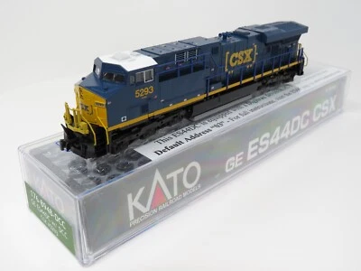 Kato N 176-8948-DCC CSX Transportation GE ES44DC GEVO Diesel Locomotive Freight - Image 1 of 2