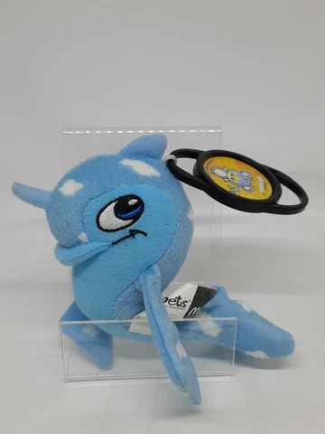 McDonald's Neopets BLUE CLOUD FLOTSAM Plush w/ Ona Clip Cover