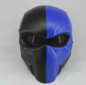 FREE SHIPPING DEATHSTROKE HELMET BLACK AND BLUE (DOT & ECE CERTIFIED) - Picture 1 of 4