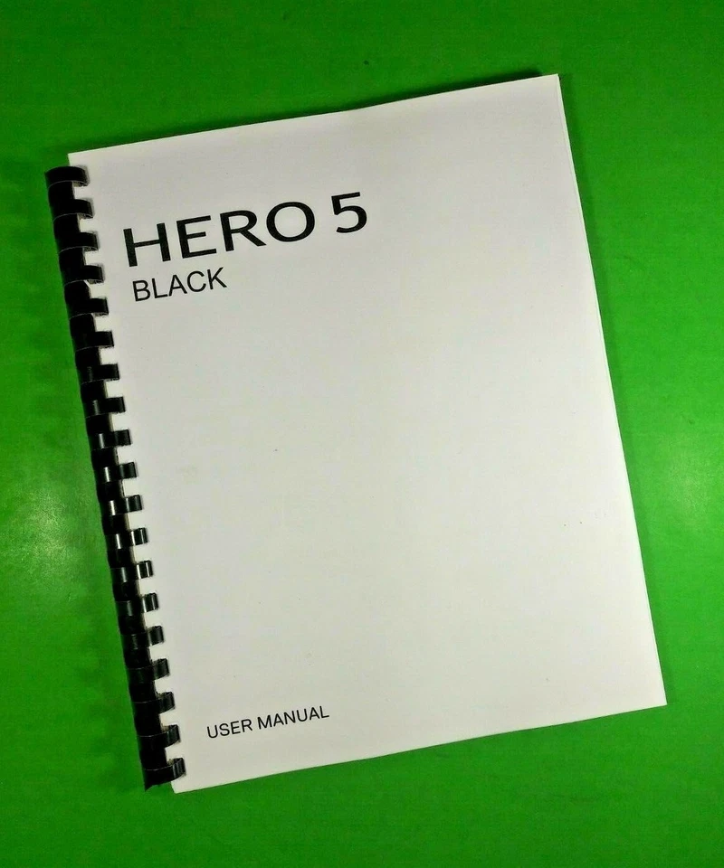 Owners Manual for GoPro Hero 5 Black Camera 92 Pages W/Clear Covers - Image 1 of 1