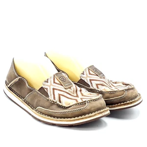 Ariat Aztec Cruiser Womens Brown And Tan Shoes Loafers Flats Size 8.5 B - Picture 1 of 10
