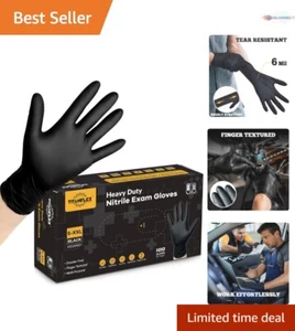 Disposable Nitrile Gloves 6-Mil Heavy Duty Latex Free Food Safe Cooking Cleaning - Picture 1 of 11