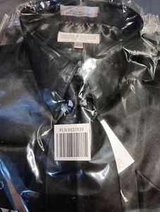 NEW Daniel Ellissa Men's Black Dress Shirt w/ Tie Long Sleeve Mens 17.5/34-35 - Picture 1 of 6