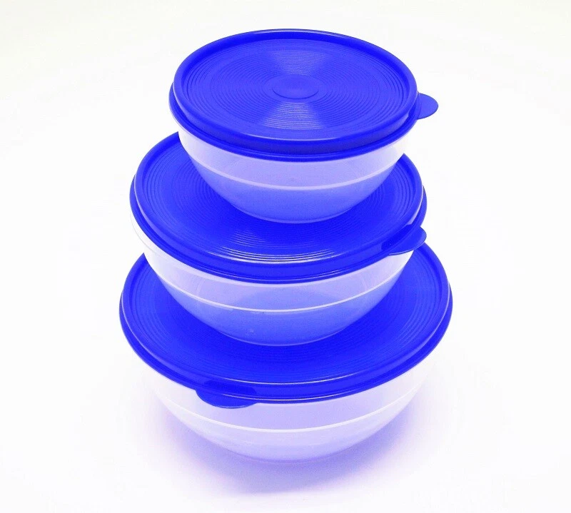 Vorratsdosen Set rund 0,5/0,9/1,5 Lt. - diverse Farben - Bild 1 von 1