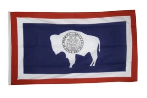 Fahne USA Wyoming Flagge amerikanische Hissflagge 90x150cm - Bild 1 von 1