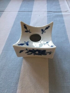 Kerzenständer, Meißen ?, blaue Blume - Bild 1 von 5