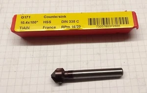 DORMER 10.4 mm x 100° COUNTERSINK G171 HSS-TiAlN coated DIN 335c - Picture 1 of 4