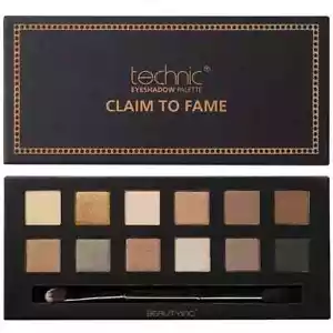 Technic 12 Colours Eyeshadow Palette Claim To Fame Smoky Shimmer Matte Palette - Picture 1 of 1