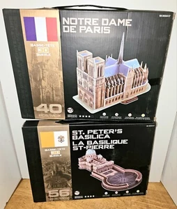 2 Kopfbrecher 3D Puzzles Petersdom & Notre Dame - Bild 1 von 5